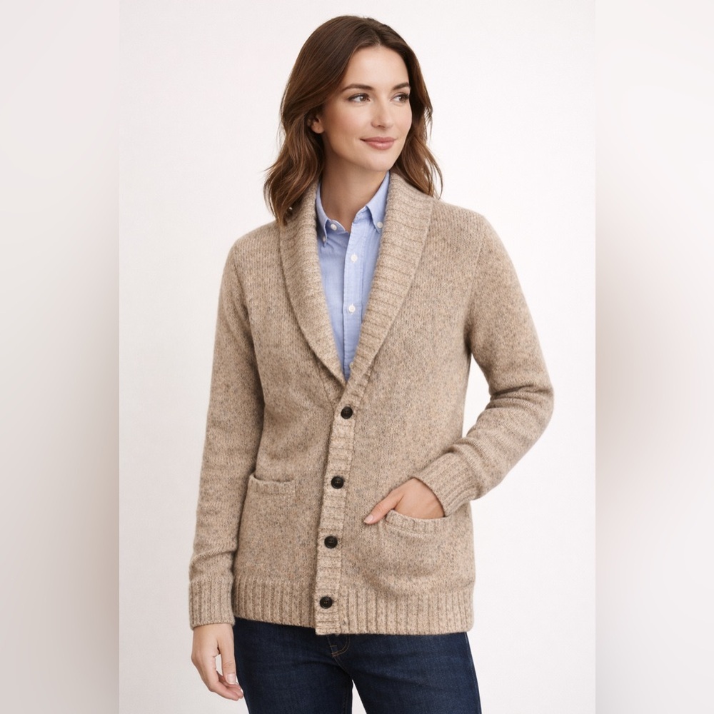 L.L. Bean Signature Shawl Collar Wool Blend Cardigan – Women’s Sz XS (Pre-Owned)